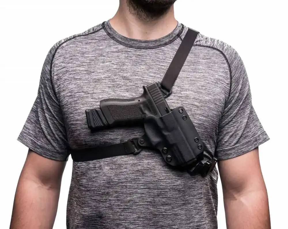 BlackPoint 105849 Outback Black Kydex Chest Glock 19, 23 Right Hand