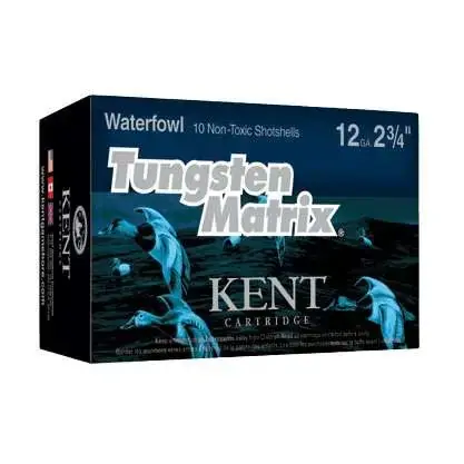 Kent Cartridge C123NT365 Tungsten Matrix 12 Gauge 3 1-1/4 oz 5 Shot 10 Round Box