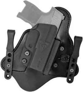 Comp-Tac MTAC Black Kydex Holster w/Leather Backing IWB Sig P365 Right Hand