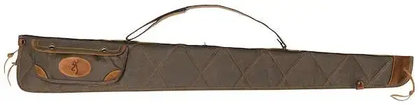 Browning 1413886952 Lona Flint w/Brown Trim Canvas 52" Rifle Case