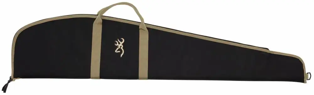 Browning 1410049244 Plainsman Rifle Case 44" Scoped Rifle Black with Tan Trim