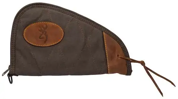 Browning 1423886911 Lona Flint w/Brown Trim Canvas 11" Pistol Rug