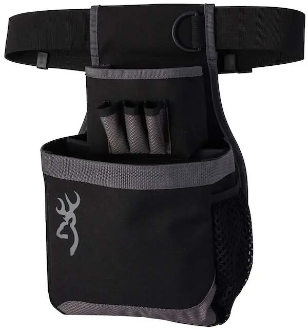 Browning 121062692 Flash Shell Pouch 1 box Black/Gray Nylon Adjustable