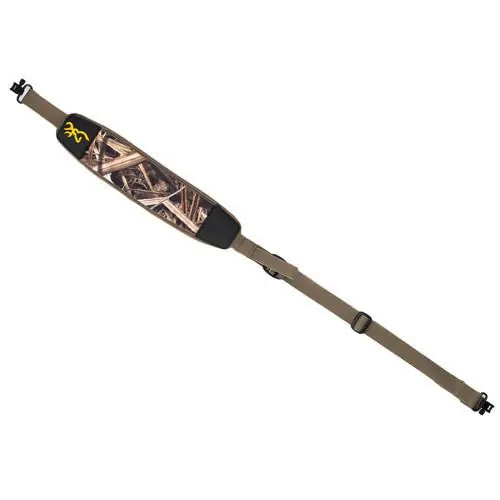 Browning 12201419 Waterfowl Sling 25.50"-50" L Adjustable Mossy Oak Original BottomLand Neoprene for Rifle