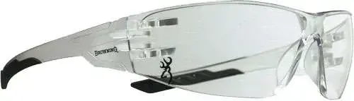 Browning 12761 Shooters Flex Glasses Clear Lens w/Black Temple