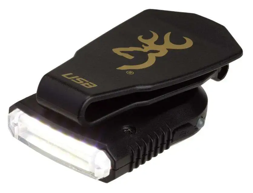 Browning 3715180 Night Seeker 2 Cap Light 17/40 Lumens LED Polymer Black Rechargeable Li-ion