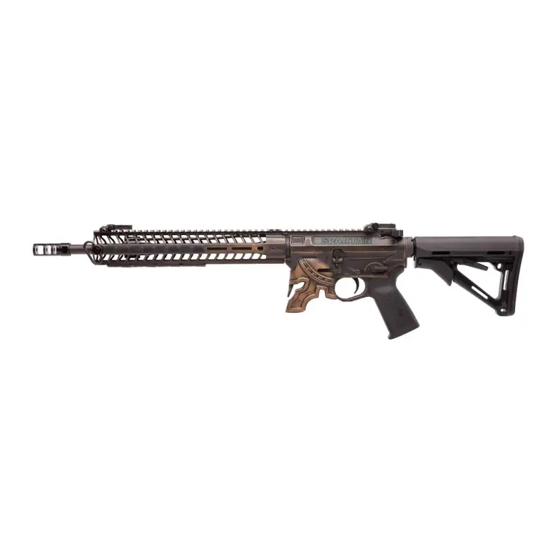 Spikes STR5610M2R Spartan Rifle 5.56x45mm NATO 16" No Magazine Bronze Cerakote Black 6 Position Magpul CTR Stock