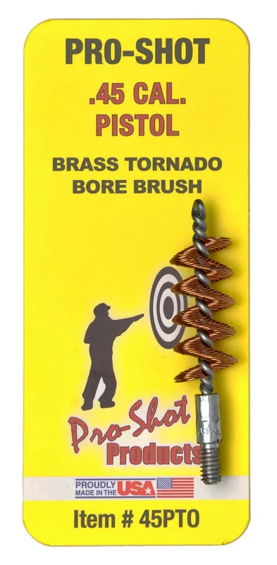 Pro-Shot 45PTO Tornado Bore Brush .45 Cal Pistol Bronze