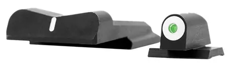XS SIGHTS SW0019S3 DXW Big Dot S&W M&P Full Size/Compact Green Tritium w/White Outline Front Black w/White Stripe Rear