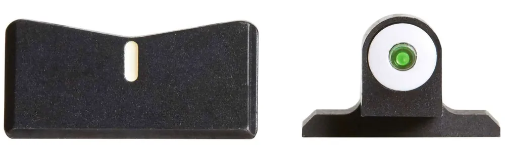 XS SIGHTS SI0002S3 DXW Big Dot Springfield XD/XD-S/XD(M) Green Tritium w/White Outline Front Black w/White Stripe Rear