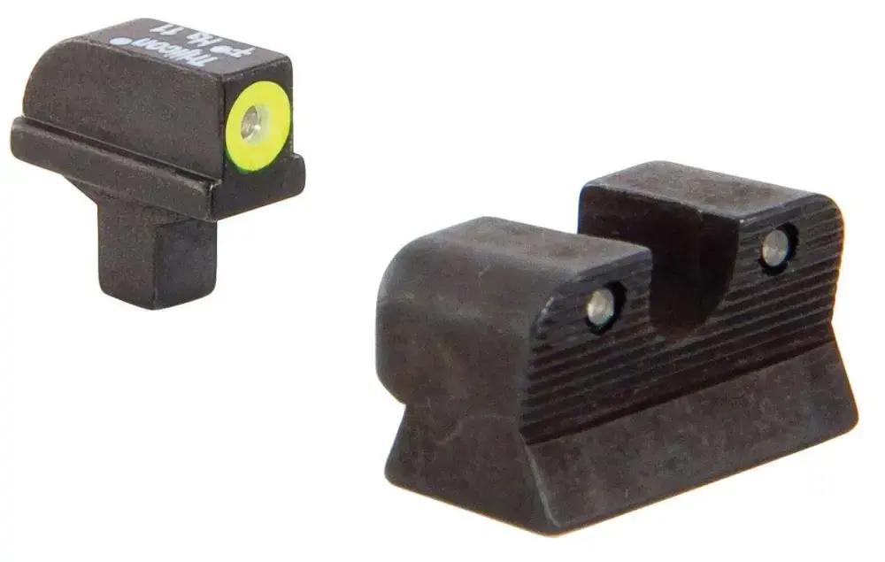 Trijicon 600514 HD Night Sights Colt 1911 Tritium Green Tritium w/Yellow Outline Front Green w/Black Outline Rear