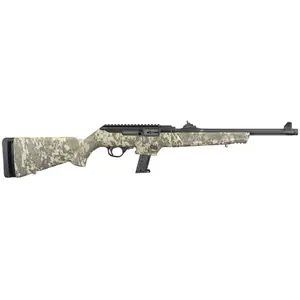 Ruger 19107 PC Carbine 9mm Luger 16.12" 17+1 Black Hard Coat Anodized Digital Camo Stock
