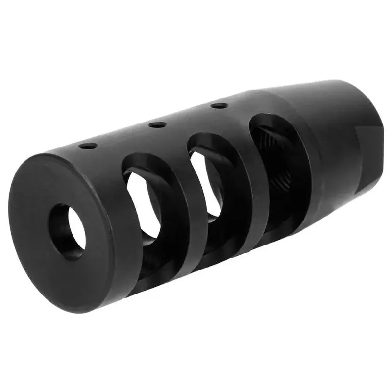 TacFire MZ1002N Compact 223 Rem,5.56x45mm NATO Compensator 1/2"-28 tpi Black Nitride Steel