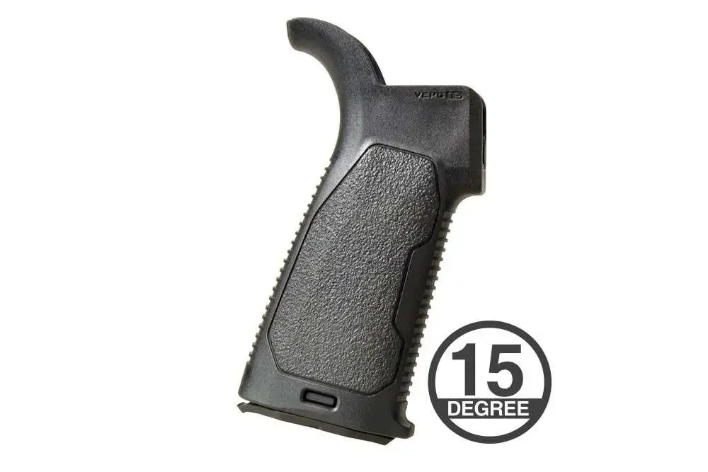 Strike ARVEPG15 Viper Enhanced Pistol Grip AR-Platform Black Polymer 15 Degree
