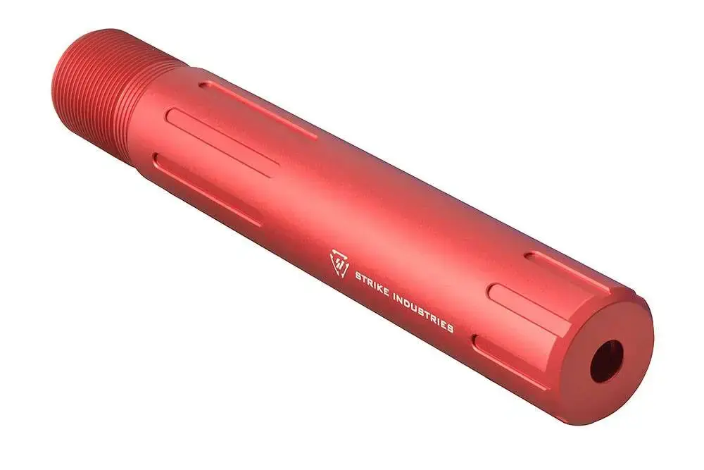Strike ARCARPRESLICKRED Receiver Extension Tube AR Pistol Platform Red Anodized Aluminum AR Carbine