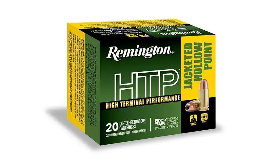Remington Ammunition RTP9MM1A HTP 9mm Luger 115 gr Jacketed Hollow Point (JHP) 20 Round Box