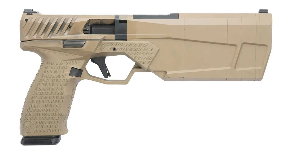 SilencerCo PB2596 Maxim 9 9mm Luger 4.38" 17+1 Flat Dark Earth Flat Dark Earth Polymer Grip