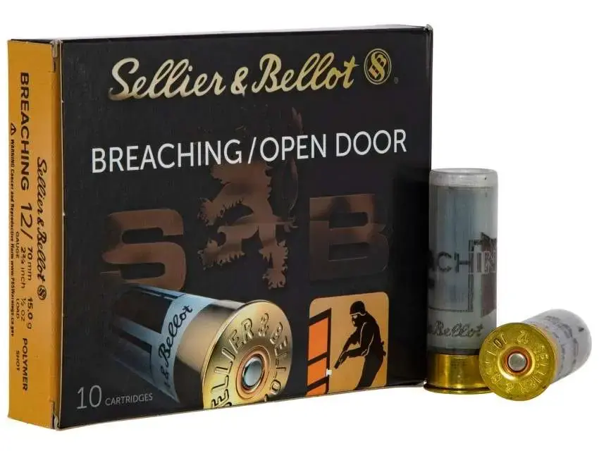 Sellier & Bellot SB12BR Breaching 12 Gauge 2.75 1/2 oz 10 Round Box