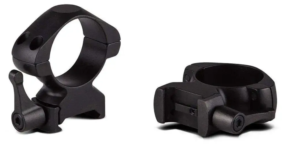 Konus 7406 Steel Rings with Quick Detach Picatinny/Weaver 1" High Black Matte