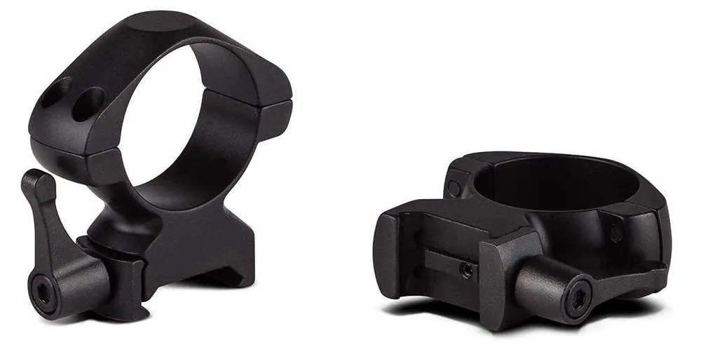 Konus 7409 Steel Rings with Quick Detach Picatinny/Weaver 30mm High Black Matte