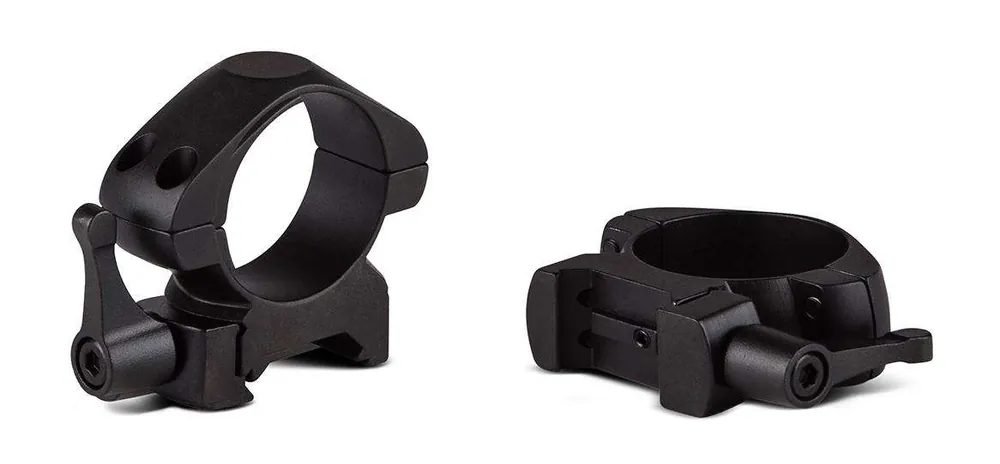 Konus 7410 Steel Rings with Quick Detach Picatinny/Weaver 30mm Medium Black Matte