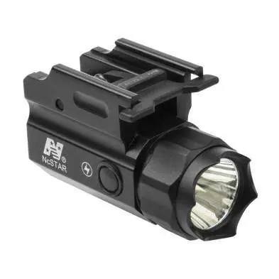 NCStar ACQPTF Compact Flashlight 3 Watt LED 150 Lumens CR2 Lithium (1) Battery Black