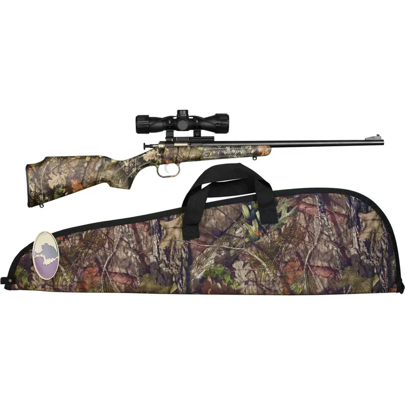 Crickett KSA2163BSC Crickett Package 22 LR 1 16.13" Blued Mossy Oak Break-Up Right Hand