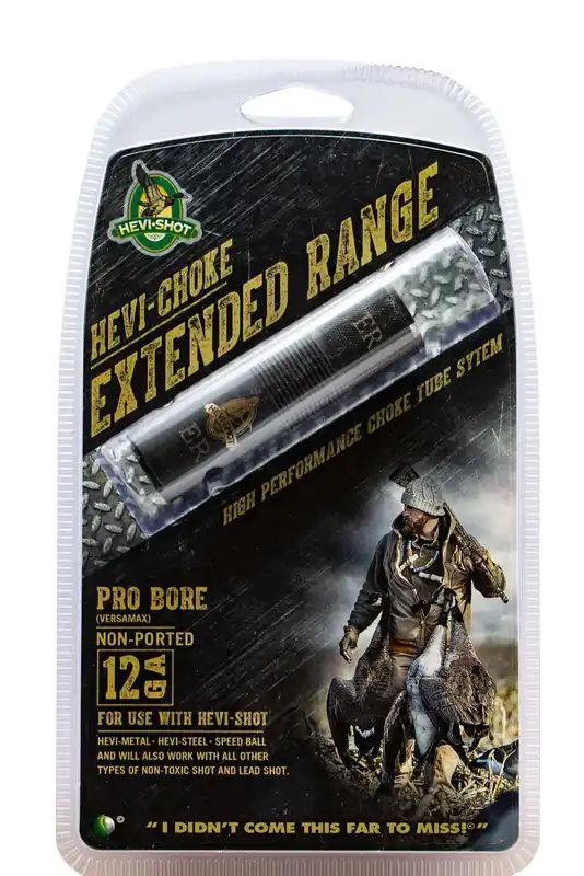 Hevishot 85619 Waterfowl Combo ProBore 12 Gauge Extended Range 17-4 Stainless Steel Black