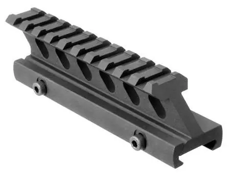Aim Sports MT012H Riser Mount AR-Platform 1" High Profile Black Hardcoat Anodized 5" Long