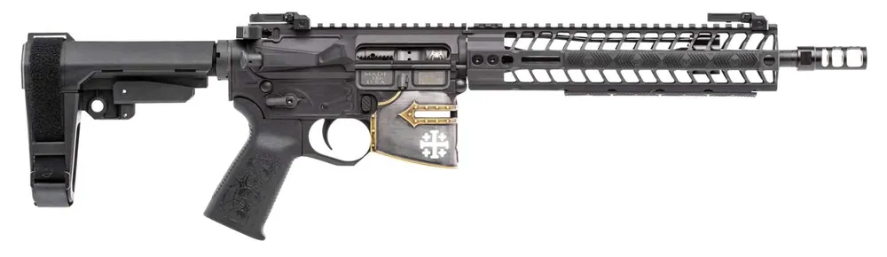 Spikes STP5625M1R Rare Breed Crusader 5.56x45mm NATO 11.50" No Magazine Black Hard Coat Anodized Maxim Defense Pistol Brace Stock