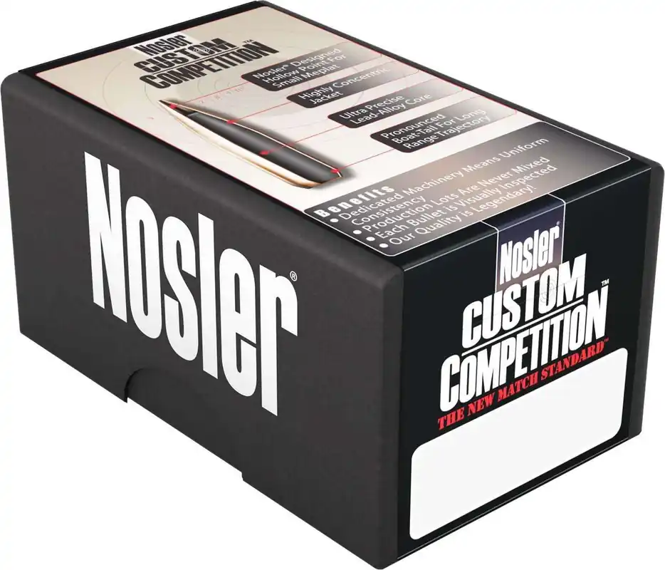 Nosler 53427 Custom Competition 6.5 Creedmoor .264 100 gr Hollow Point Boat Tail (HPBT) 100 Per Box