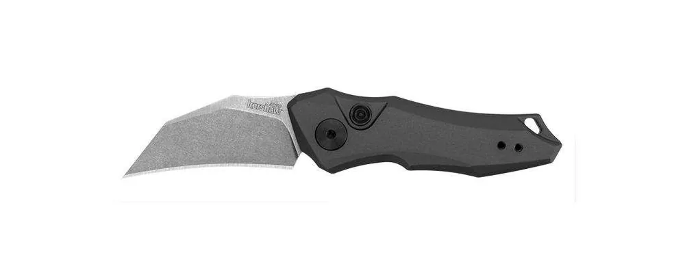 Kershaw 7350 Launch 10 1.90" Hawkbill Plain Stonewashed CPM 154 Gray Anodized Aluminum Handle Folding