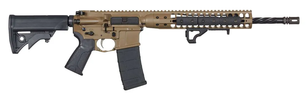 LWRC ICDIRCK16 Individual Carbine Direct Impingement 5.56x45mm NATO 16.10" 30+1 Flat Dark Earth Anodized 6 Position Stock