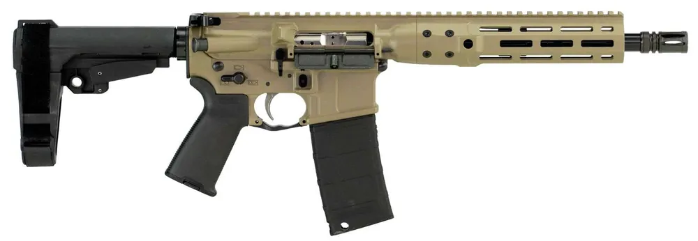LWRC ICDIP3CK10MLSBA3 Individual Carbine Direct Impingement Pistol 300 Blackout 10.50" 30+1 Flat Dark Earth Cerakote SBA3 Pistol Brace