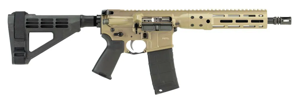 LWRC ICDIP5CK10BRML Individual Carbine Direct Impingement 5.56x45mm NATO 10.50" 30+1 Flat Dark Earth Anodized SBM4 Pistol Brace MLOK