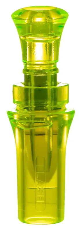 Duck Commander DCFLASH Flash Double Reed Duck Call Mallard Hen Plastic Yellow