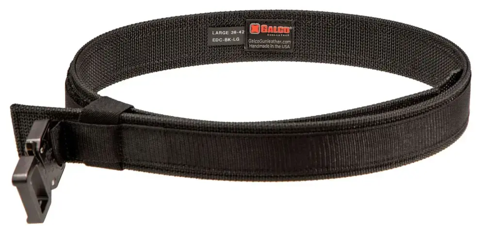 Galco EDCBKLG Everyday Carry 38"-42" Black Nylon Webbing