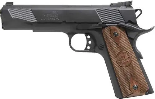 Iver Johnson Arms EAGLEMATTE9 Eagle 9 Government 9mm Luger 5" 9+1 Matte Blued. Walnut Grips Adjustable Sights