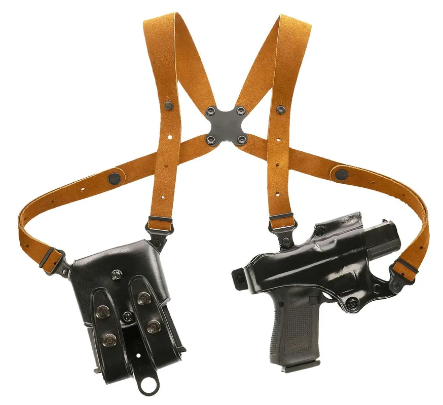 Galco JR202B Jackass Rig Black Leather Shoulder Beretta 92F,FS Right Hand