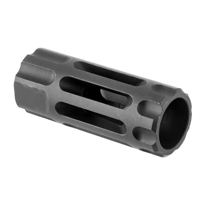 Wilson Combat TRQCOMP1/2X28 Q-Comp 223 Rem,5.56x45mm NATO Muzzle Brake 1/2"-28 tpi Black Melonite Steel