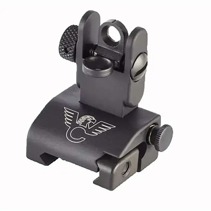 Wilson Combat TRQDSF Rail Mount Front Sight AR-15 Quick Detach, Flip-Up Black Black