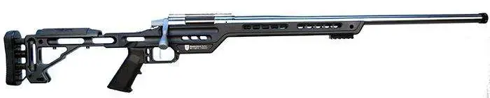 MasterPiece Arms 308PMRRHBLKPBA PMR 308 Win 10+1 24" Black V-Bedded BA Hybrid Chassis Stock Polished Black Right Hand