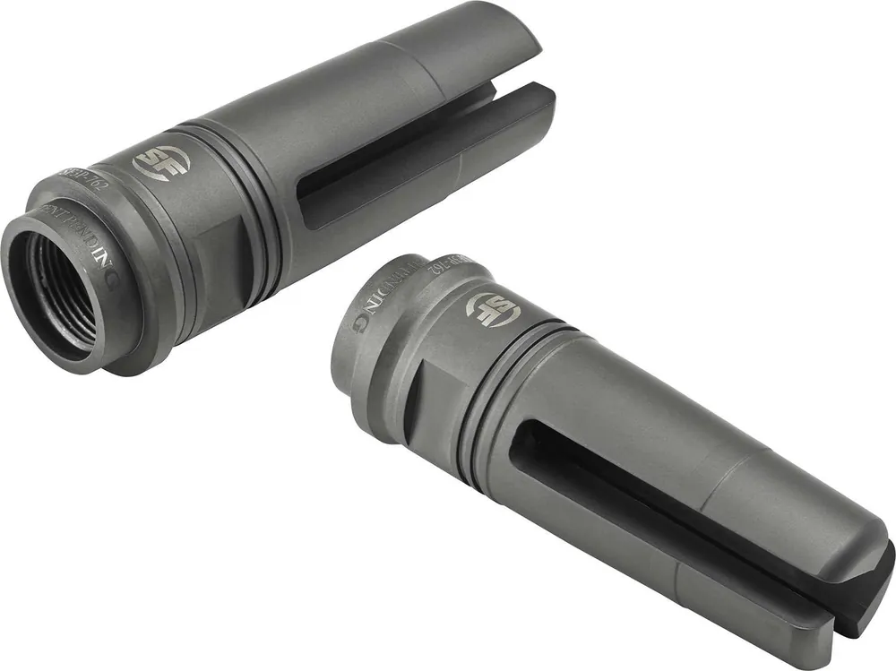 Surefire SF3P762MG1228 SF3P 7.62x51mm NATO Flash Hider 1/2"-28 tpi Black DLC Stainless Steel