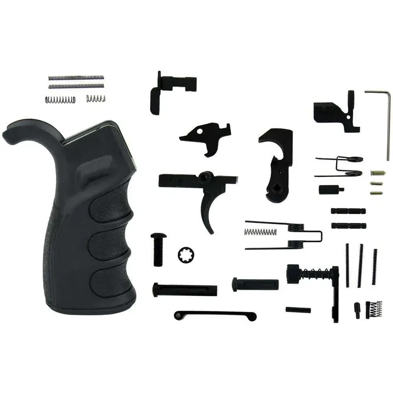 TacFire LPK01USA AR-15 Parts Kit AR-Platform Black A2 Grip Black