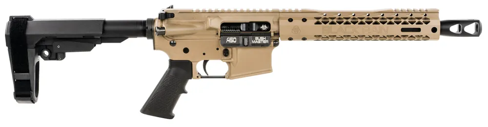 Black Rain BROCARNIVORE450BPSBA3F BRO 450 Bushmaster 10.50" 5+1 Flat Dark Earth SBA3 Pistol Brace