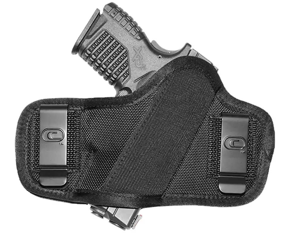 Crossfire CRFCLPONSA1C3 Clip-On Black 1680D Ballistic Nylon OWB 3-3.5" Compact Ambi Hand
