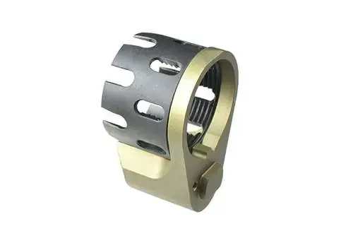Strike ARECN&EEPFDE AR Castle Nut and Extended End Plate Flat Dark Earth Anodized Steel