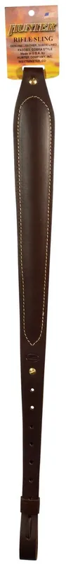 Hunter Company 027136R Cobra Sling Padded Brown Leather w/Suede Lining for Rifle