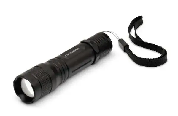 Cyclops CYCTF150 Tactical Flashlight 150 Lumens LED Aluminum Black Anodized AA