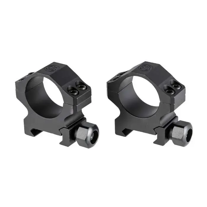 ALPHA1 SCOPE RINGS, 1INCH, LOW PROFILE 0.85IN. , ALUM, SIG HUNTING, COMPLETE SET, MATTE BLK